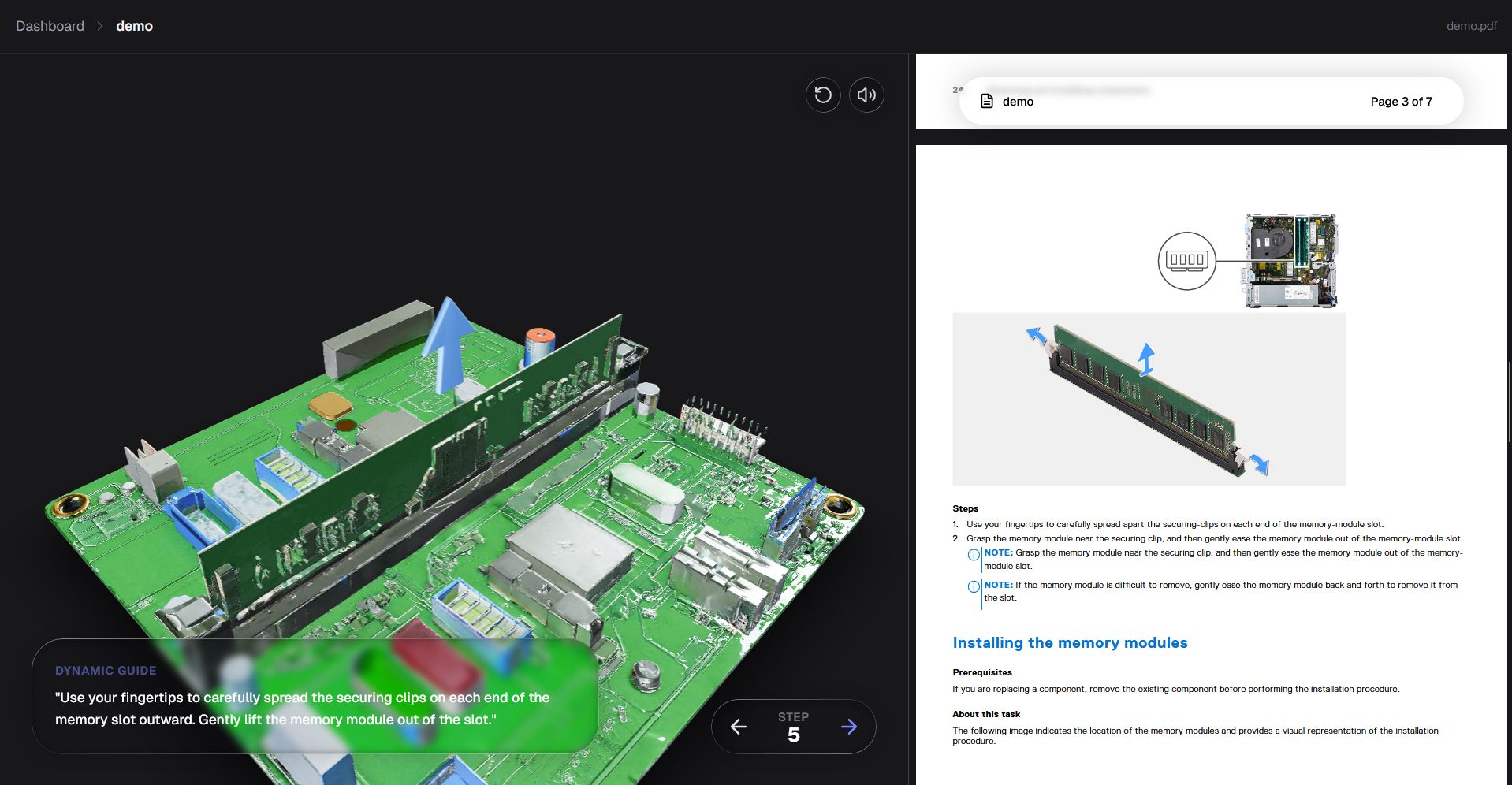 3Docs - Interactive 3D Repair Guides