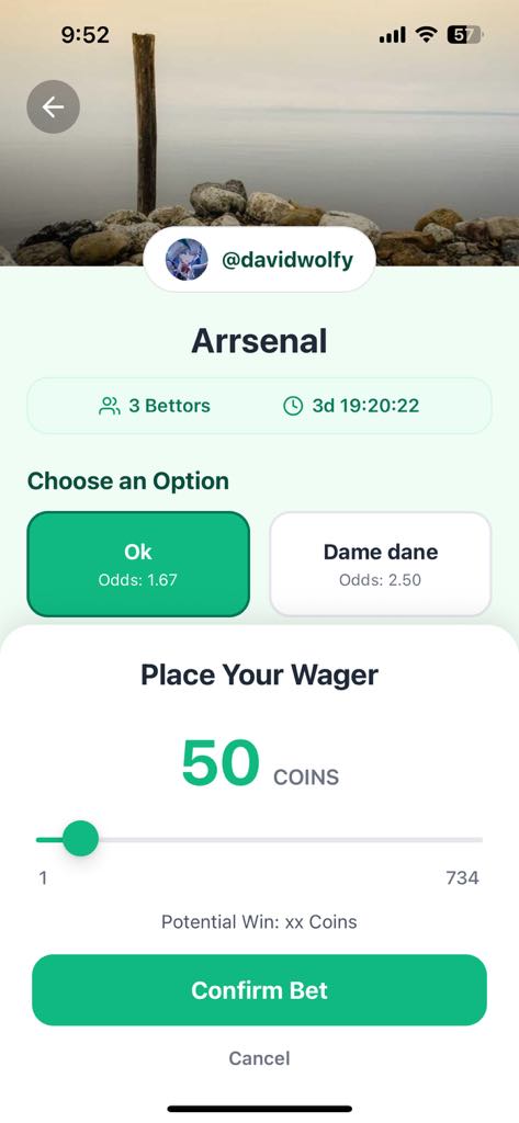 StakeUp - Settle the Score App